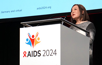 Dr. Annette Sohn at the 25th International AIDS Conference