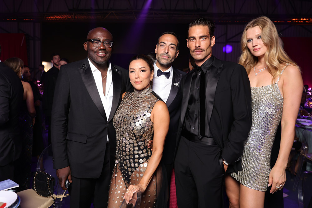 Edward Enninful, Eva Longoria, Mohammed Al Turki, Jon Kortajarena, and Toni Garrn (Photo: Getty Images)